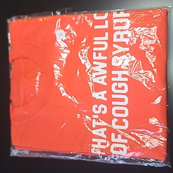 That's A Awful Lot Of Cough Syrup Tee Orange - Sz Large - Picture 3 of 3